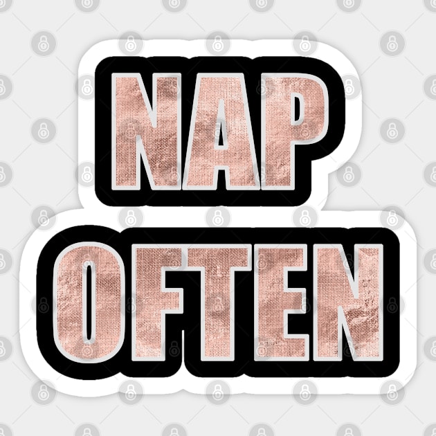 Nap often Sticker by artsytee